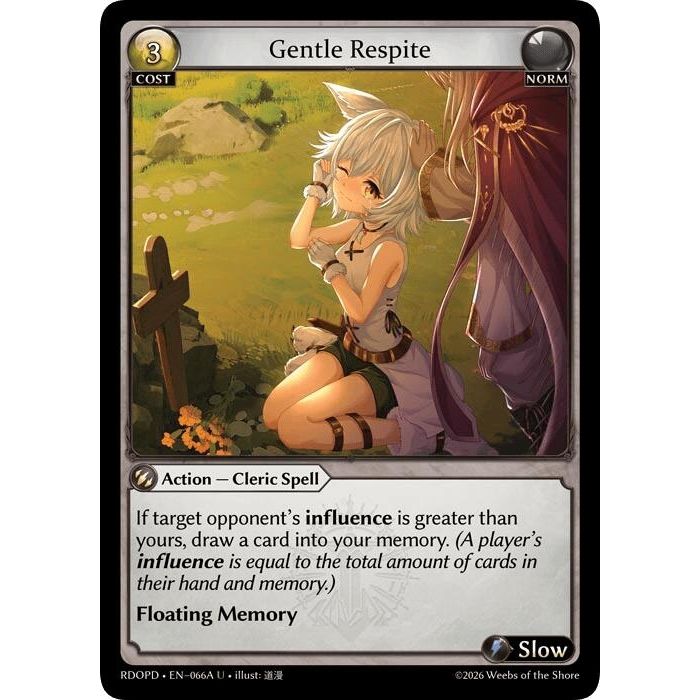 Image for Gentle Respite (066A) (066A) (Radiant Origins: Pantheon) - Grand Archive TCG