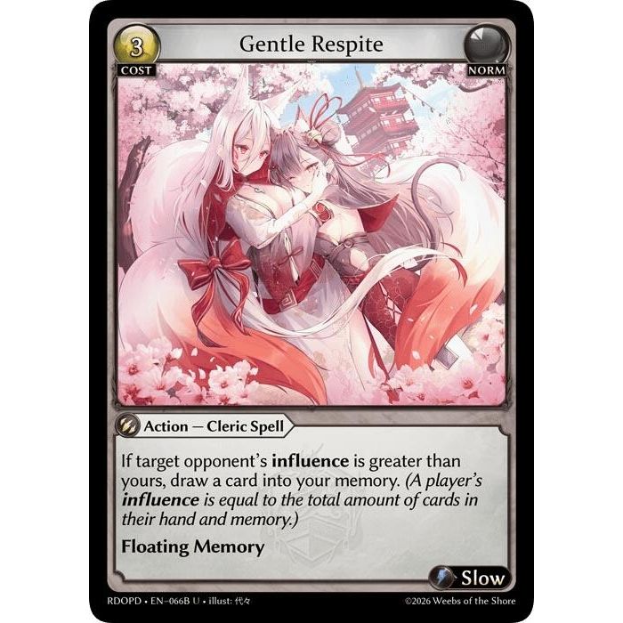 Image for Gentle Respite (066B) (066B) (Radiant Origins: Pantheon) - Grand Archive TCG