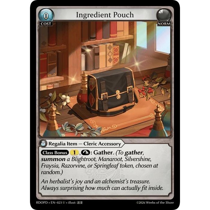 Image for Ingredient Pouch (023) (Radiant Origins: Pantheon) - Grand Archive TCG