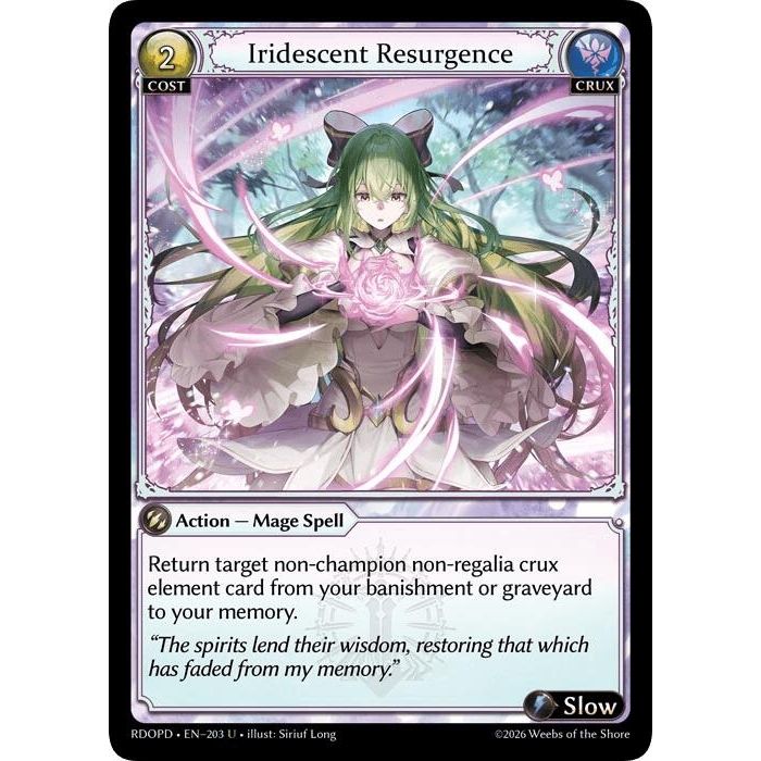 Image for Iridescent Resurgence (203) (Radiant Origins: Pantheon) - Grand Archive TCG