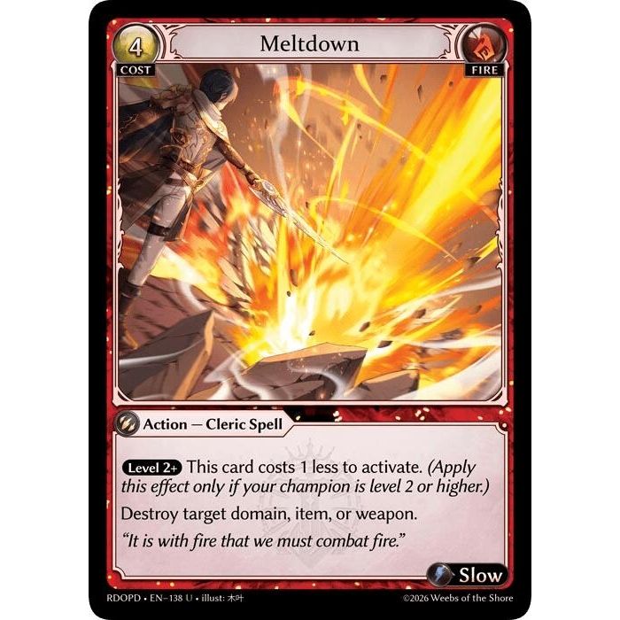 Image for Meltdown (138) (Radiant Origins: Pantheon) - Grand Archive TCG