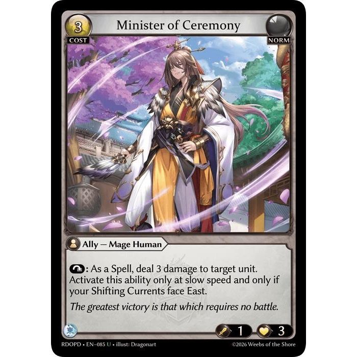 Image for Minister of Ceremony (085) (Radiant Origins: Pantheon) - Grand Archive TCG