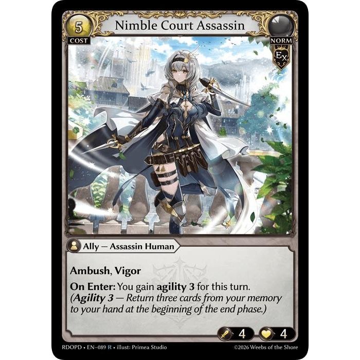 Image for Nimble Court Assassin (089) (Radiant Origins: Pantheon) - Grand Archive TCG