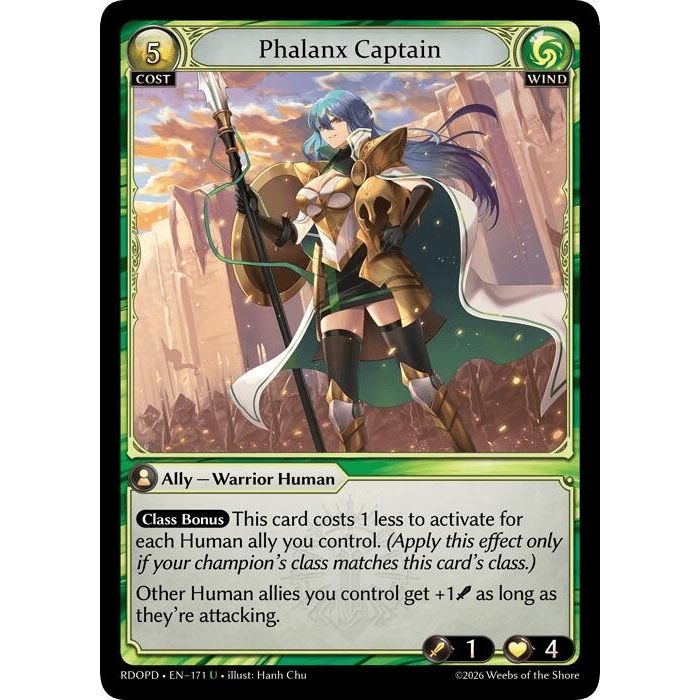 Image for Phalanx Captain (171) (Radiant Origins: Pantheon) - Grand Archive TCG