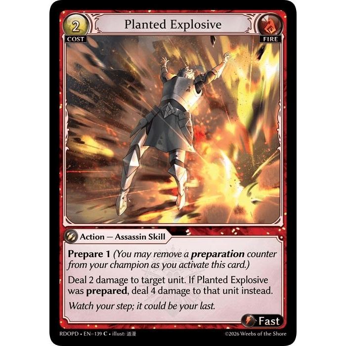 Image for Planted Explosive (139) (Radiant Origins: Pantheon) - Grand Archive TCG