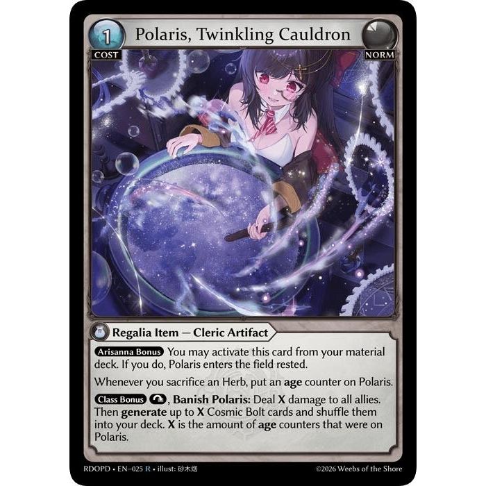 Image for Polaris, Twinkling Cauldron (025) (Radiant Origins: Pantheon) - Grand Archive TCG