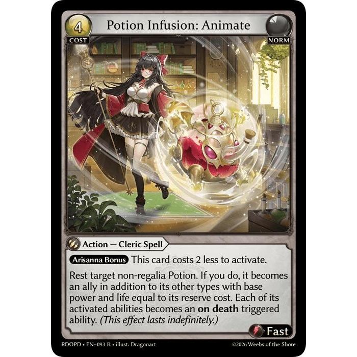 Image for Potion Infusion: Animate (093) (Radiant Origins: Pantheon) - Grand Archive TCG