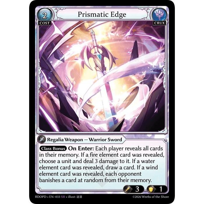 Image for Prismatic Edge (033) (Radiant Origins: Pantheon) - Grand Archive TCG