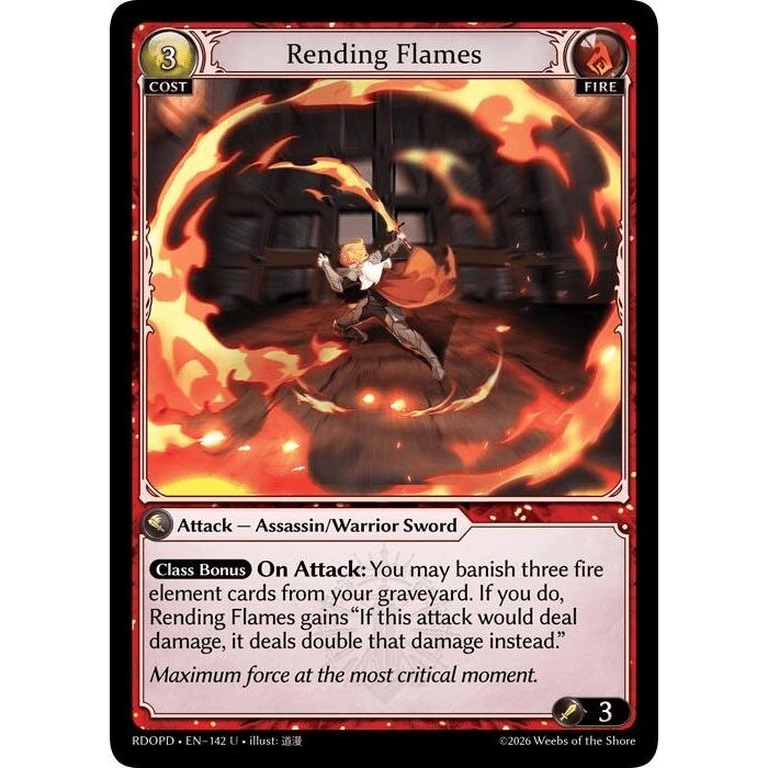 Image for Rending Flames (142) (Radiant Origins: Pantheon) - Grand Archive TCG