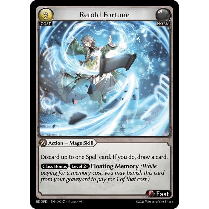 Image for Retold Fortune (097) (Radiant Origins: Pantheon) - Grand Archive TCG