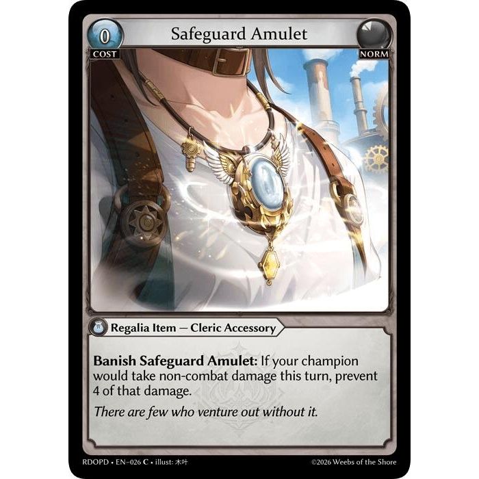 Image for Safeguard Amulet (026) (Radiant Origins: Pantheon) - Grand Archive TCG