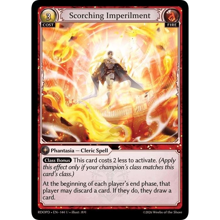 Image for Scorching Imperilment (144) (Radiant Origins: Pantheon) - Grand Archive TCG
