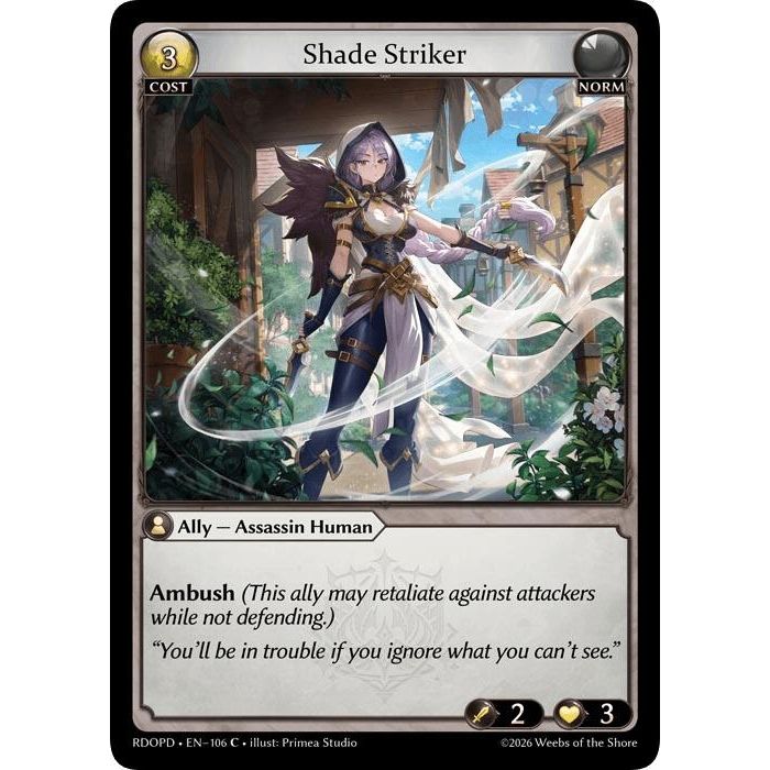 Image for Shade Striker (106) (Radiant Origins: Pantheon) - Grand Archive TCG