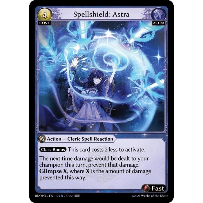 Image for Spellshield: Astra (194) (Radiant Origins: Pantheon) - Grand Archive TCG