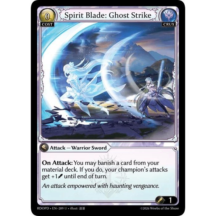 Image for Spirit Blade: Ghost Strike (209) (Radiant Origins: Pantheon) - Grand Archive TCG