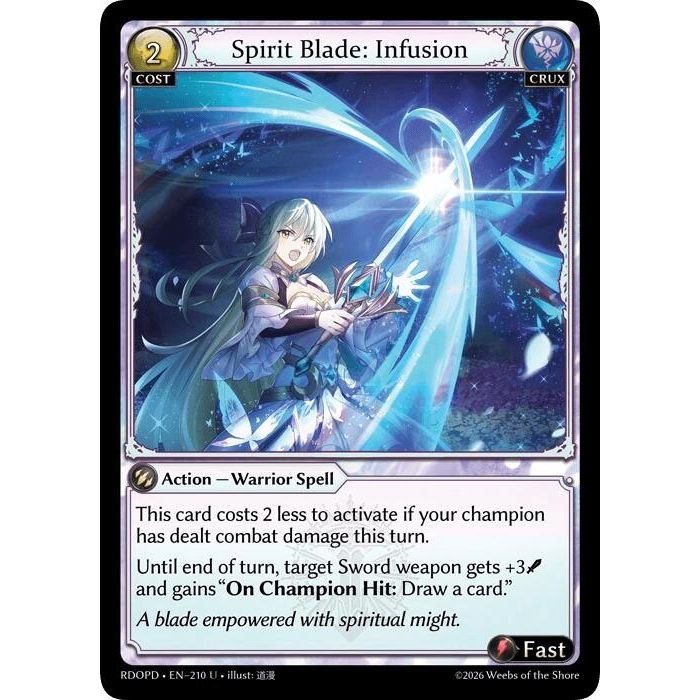 Image for Spirit Blade: Infusion (210) (Radiant Origins: Pantheon) - Grand Archive TCG