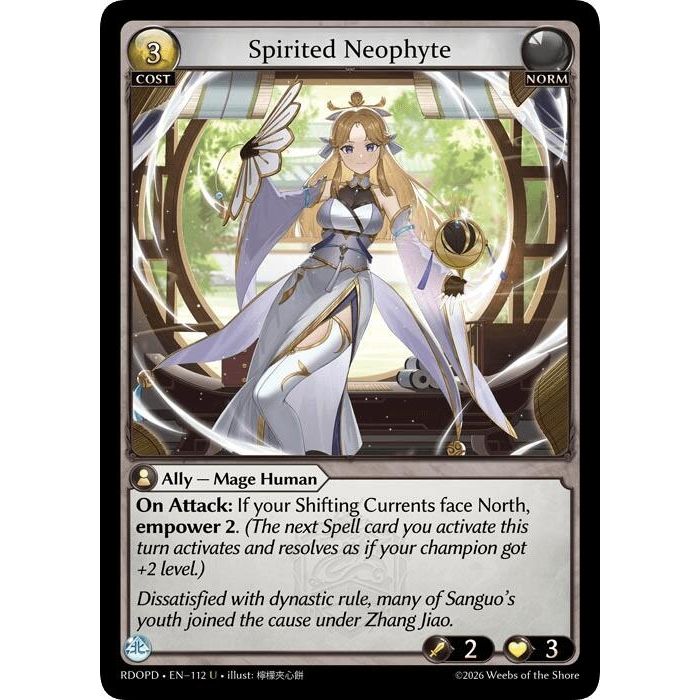 Image for Spirited Neophyte (112) (Radiant Origins: Pantheon) - Grand Archive TCG