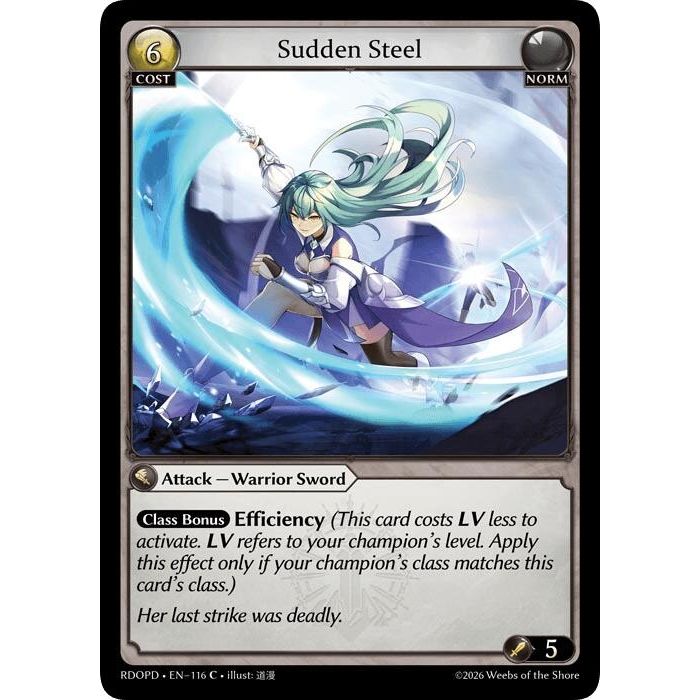 Image for Sudden Steel (116) (Radiant Origins: Pantheon) - Grand Archive TCG