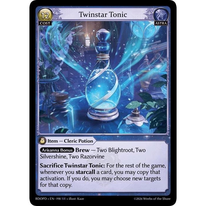 Image for Twinstar Tonic (198) (Radiant Origins: Pantheon) - Grand Archive TCG