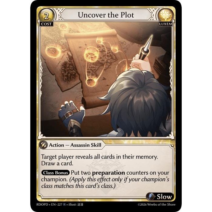 Image for Uncover the Plot (227) (Radiant Origins: Pantheon) - Grand Archive TCG