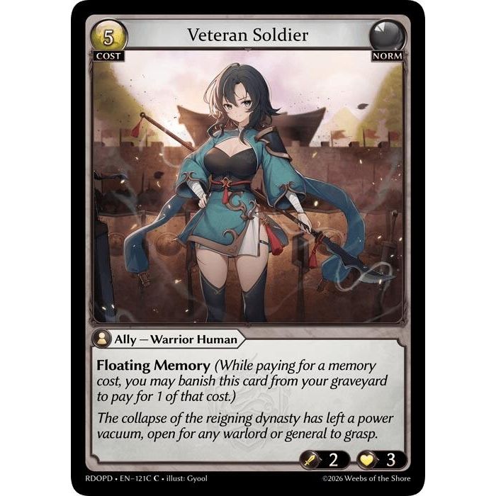 Image for Veteran Soldier (121C) (121C) (Radiant Origins: Pantheon) - Grand Archive TCG