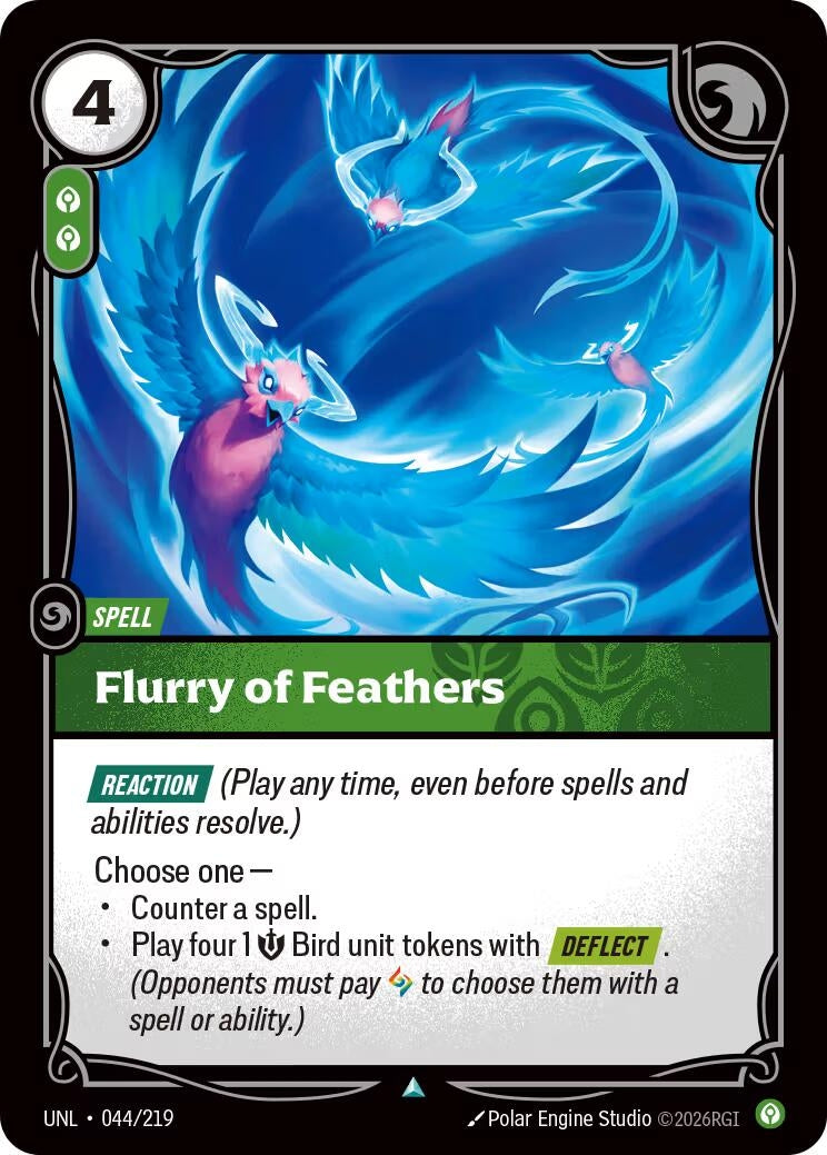 Image for Flurry of Feathers (044/219) (Unleashed) (UNL) - Riftbound: League of Legends Trading Card Game