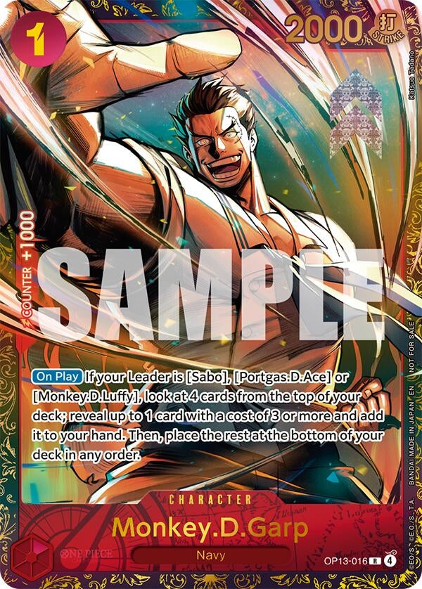 Image for Monkey.D.Garp (Treasure Cup March 2026) (OP13-016) (One Piece Promotion Cards) (OP-PR) - One Piece Card Game