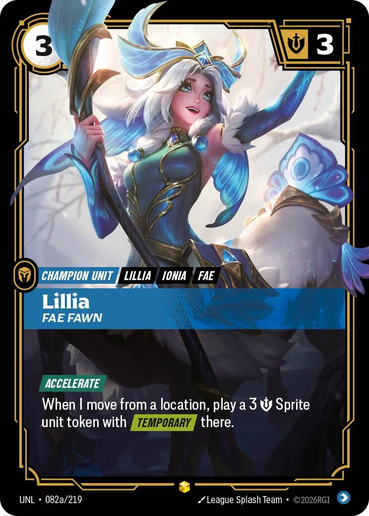 Lillia - Fae Fawn (Alternate Art) (082a/219) (Unleashed)