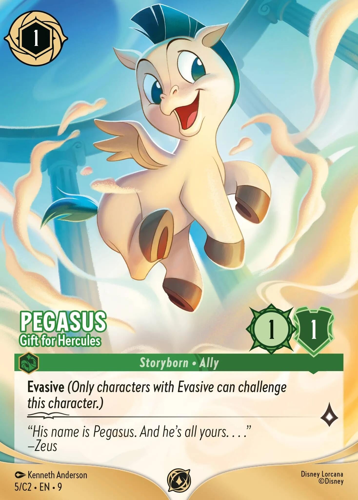 Image for Pegasus - Gift for Hercules (5) (5) (Disney Lorcana Promo Cards) (DLPC) - Disney Lorcana