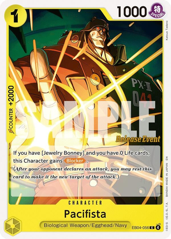 Image for Pacifista (EB04-056) (Adventure on Kami's Island Release Event Cards) (OP15 RE) - One Piece Card Game