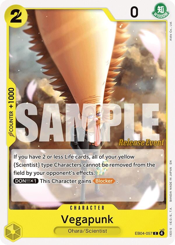 Image for Vegapunk (EB04-057) (Adventure on Kami's Island Release Event Cards) (OP15 RE) - One Piece Card Game