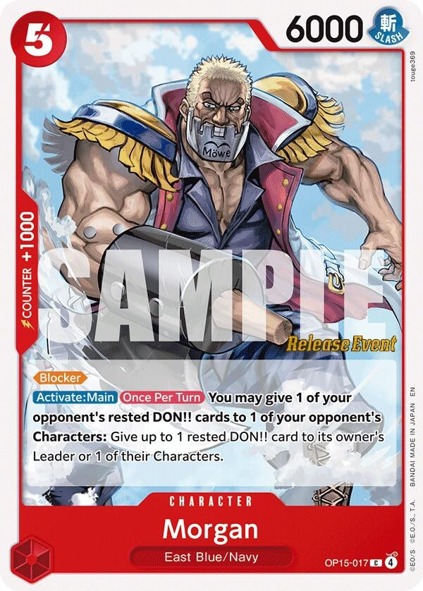 Image for Morgan (OP15-017) (Adventure on Kami's Island Release Event Cards) (OP15 RE) - One Piece Card Game