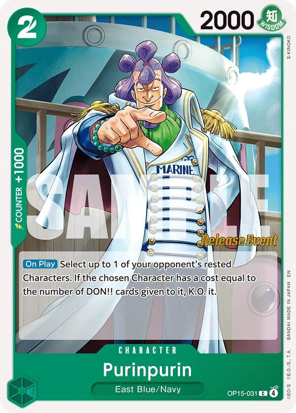 Image for Purinpurin (OP15-031) (Adventure on Kami's Island Release Event Cards) (OP15 RE) - One Piece Card Game