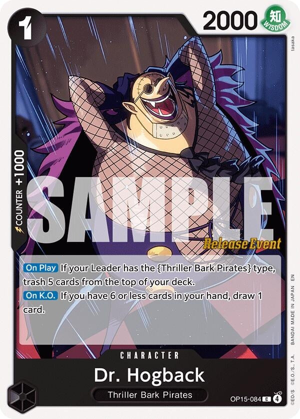 Image for Dr. Hogback (OP15-084) (Adventure on Kami's Island Release Event Cards) (OP15 RE) - One Piece Card Game