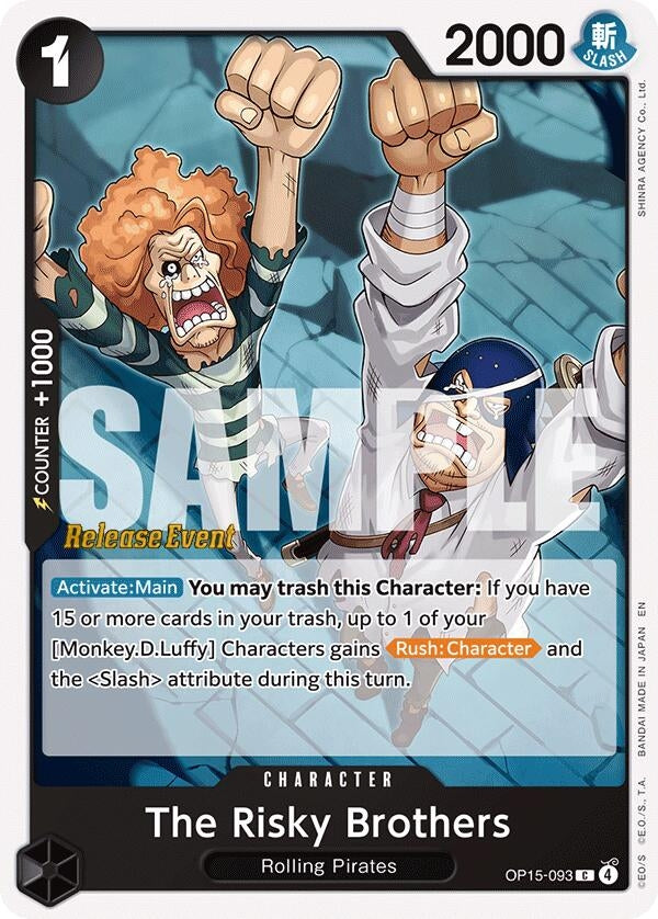 Image for The Risky Brothers (OP15-093) (Adventure on Kami's Island Release Event Cards) (OP15 RE) - One Piece Card Game
