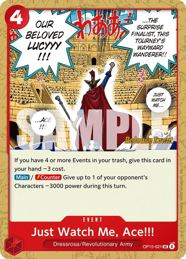Image for Just Watch Me, Ace!!! (OP15-021) (Adventure on Kami's Island Release Event Cards) (OP15 RE) - One Piece Card Game