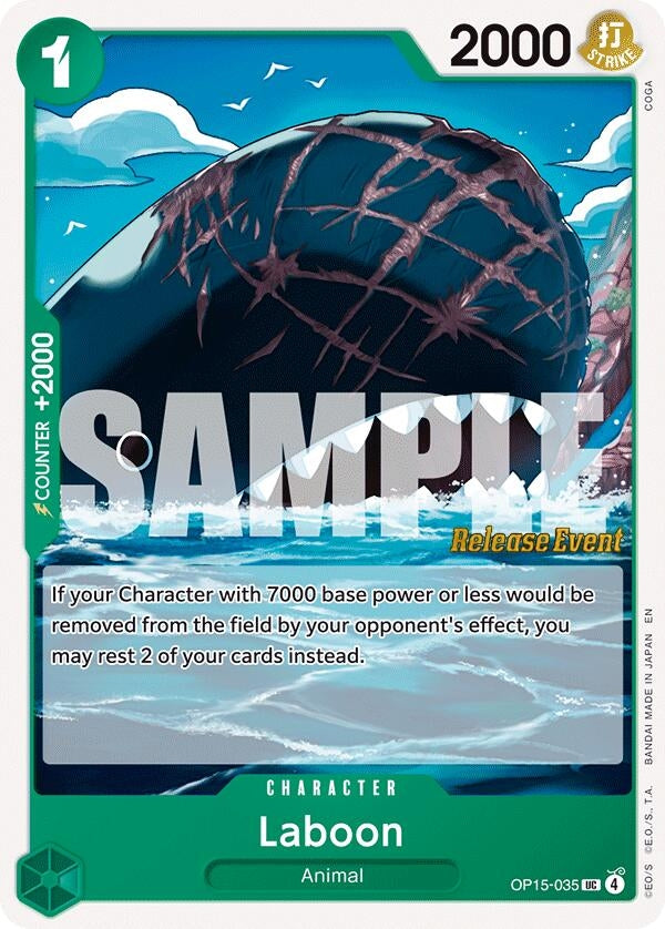 Image for Laboon (OP15-035) (Adventure on Kami's Island Release Event Cards) (OP15 RE) - One Piece Card Game