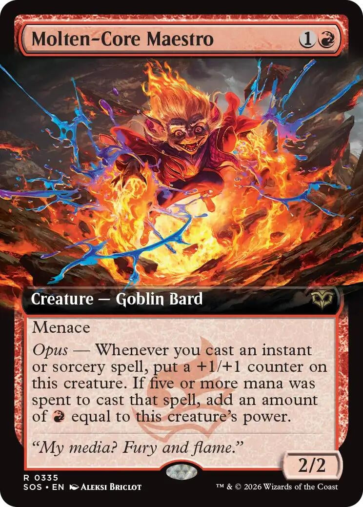Molten-Core Maestro (Extended Art) (335) (Secrets of Strixhaven) - PokeBox USA