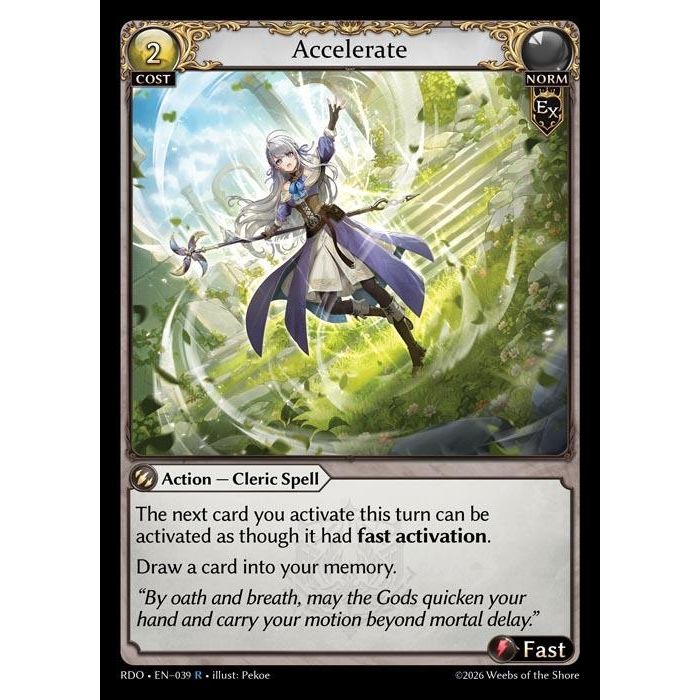 Image for Accelerate (039) (Radiant Origins) - Grand Archive TCG