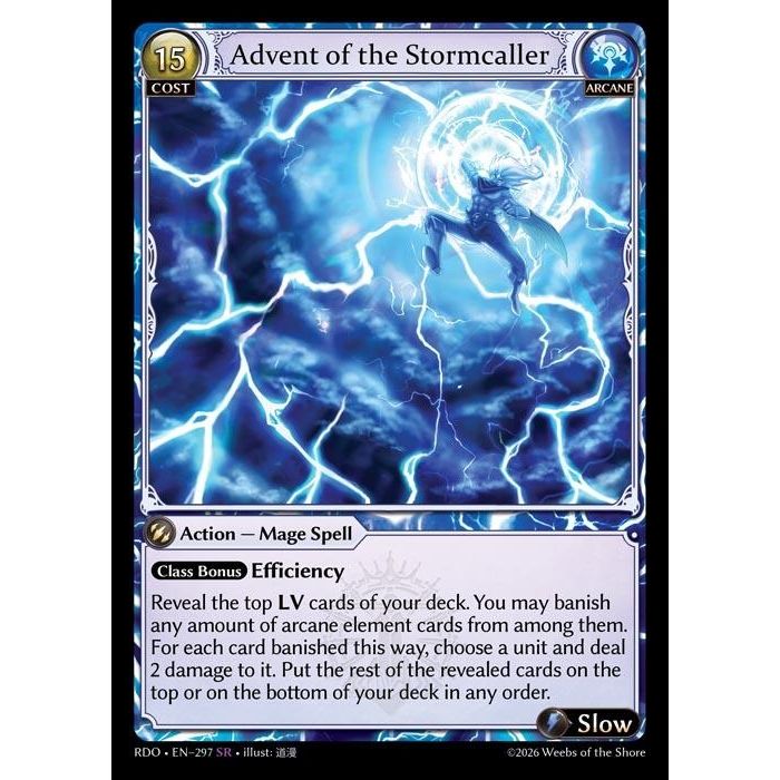 Image for Advent of the Stormcaller (297) (Radiant Origins) - Grand Archive TCG