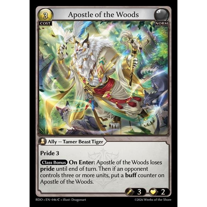 Image for Apostle of the Woods (046) (Radiant Origins) - Grand Archive TCG