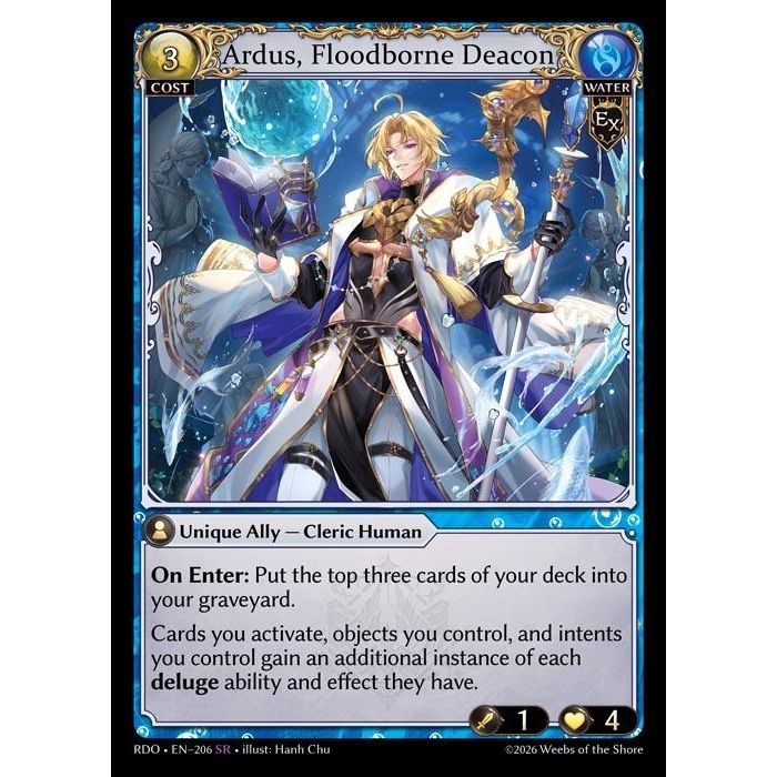 Image for Ardus, Floodborne Deacon (206) (Radiant Origins) - Grand Archive TCG