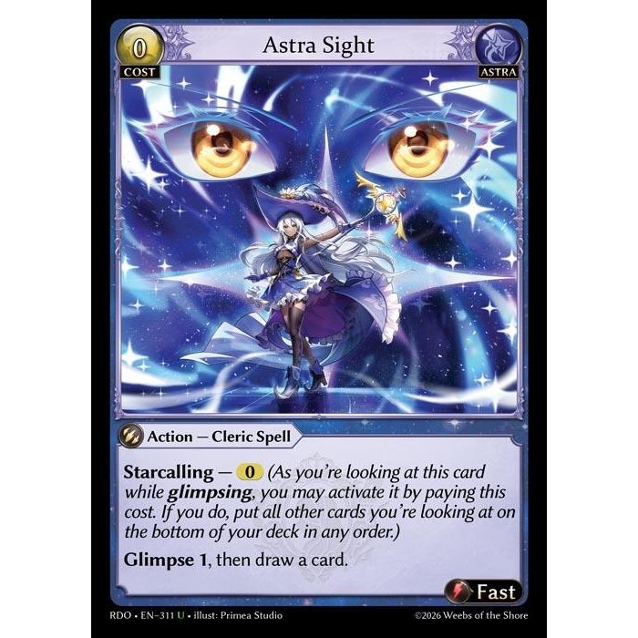 Image for Astra Sight (311) (Radiant Origins) - Grand Archive TCG