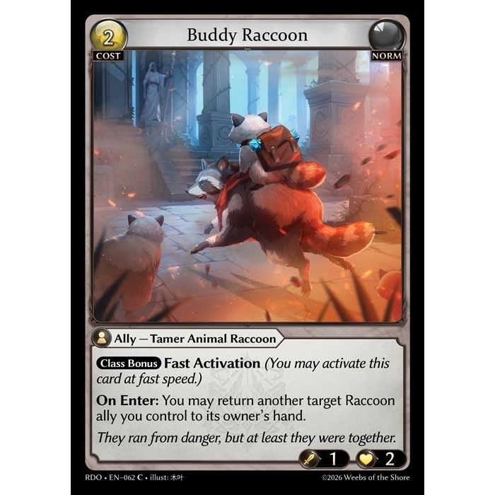 Image for Buddy Raccoon (062) (Radiant Origins) - Grand Archive TCG