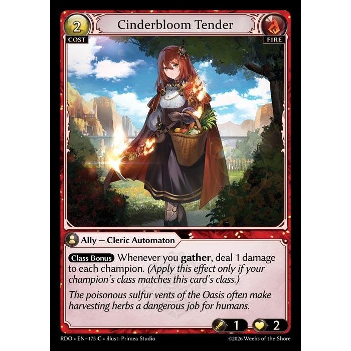 Image for Cinderbloom Tender (175) (Radiant Origins) - Grand Archive TCG