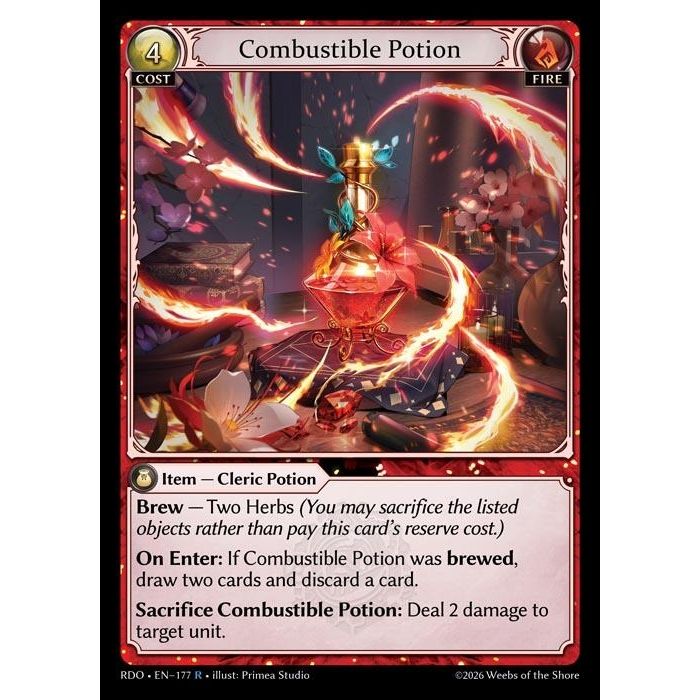 Image for Combustible Potion (177) (Radiant Origins) - Grand Archive TCG