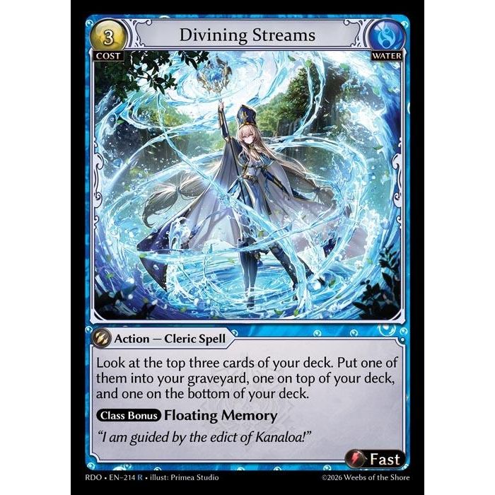 Image for Divining Streams (214) (Radiant Origins) - Grand Archive TCG