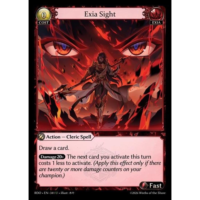 Image for Exia Sight (341) (Radiant Origins) - Grand Archive TCG
