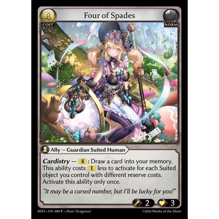 Image for Four of Spades (080) (Radiant Origins) - Grand Archive TCG