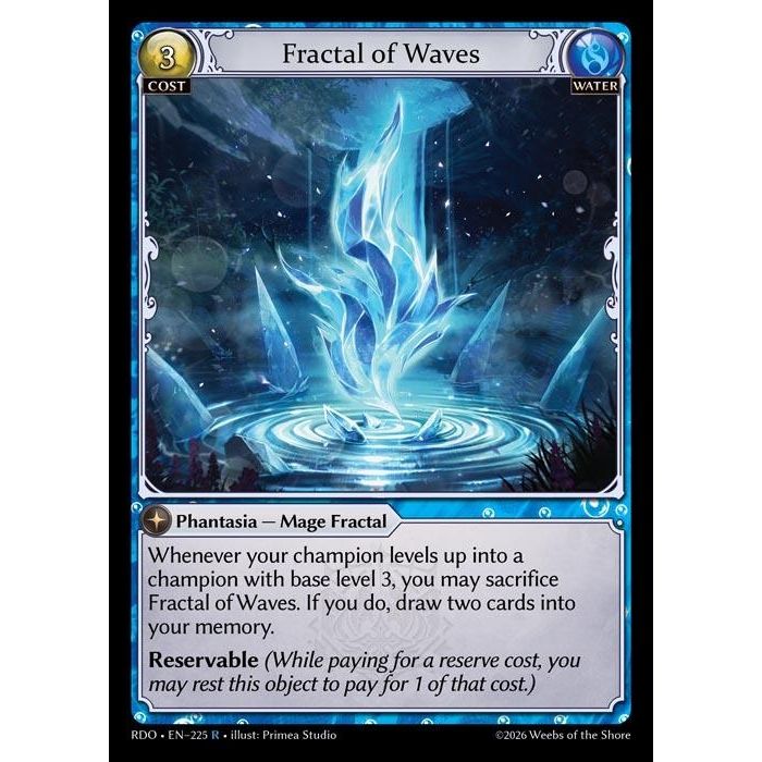 Image for Fractal of Waves (225) (Radiant Origins) - Grand Archive TCG
